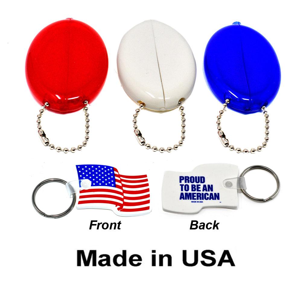 Proud to be An American USA 3 Coin Purse and Key Chain Package