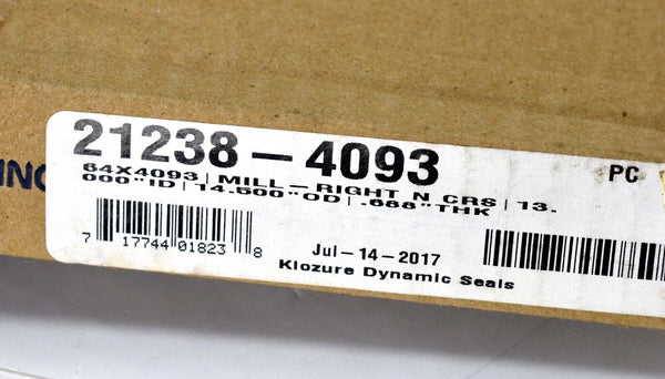 NEW GARLOCK/KLOZURE SEVERE SERVICE OIL SEAL 21238-4093  13" X 14-1/2" X 0.6880