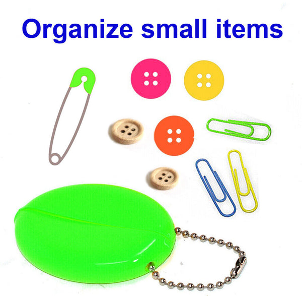 Made in USA Oval Squeeze Purses 5 New Units | Holds Small Items - Coins - Keys