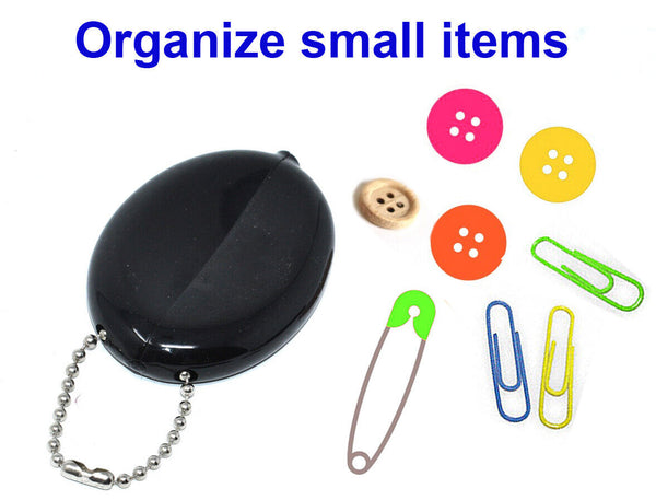 Made in USA Oval Squeeze Purses 5 New Units | Holds Small Items - Coins - Keys