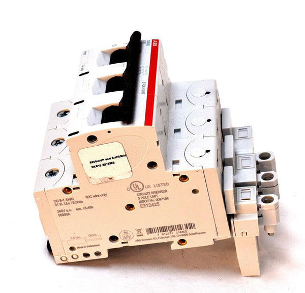 ABB PLU703M-K60L Miniature Circuit Breakers, 3 Pole, 60A, 240V, K Curve
