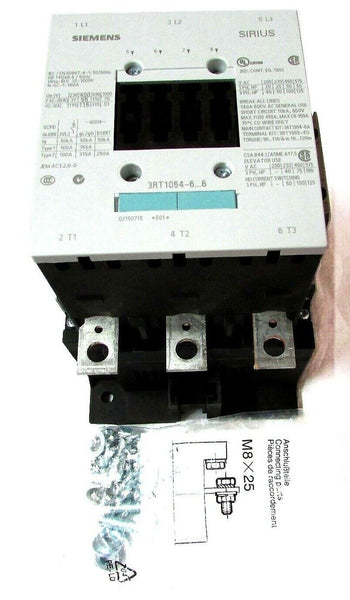 Siemens 3RT1054-6AF36 Contactor | IEC EN 60947 110-127V 50Hz | Made in Germany