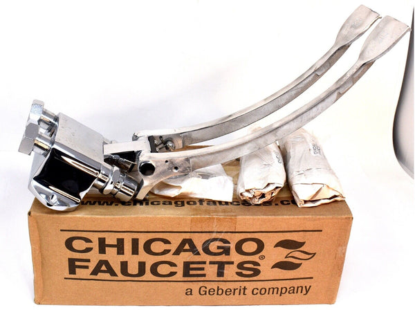 CHICAGO FAUCETS 834-EPABCP Pedal Box Combo Extended Chrome Plate