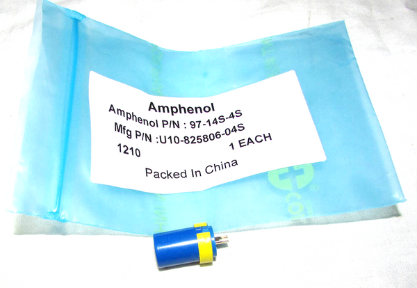 Amphenol 97-14S-4S Circular Electrical Insert Socket  | MFG P/N U10-825806-04S