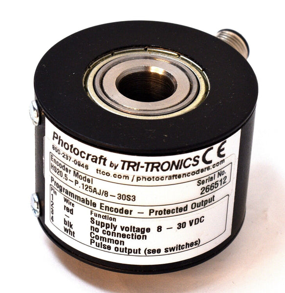 Photocraft Tri-Tronics HS20.5-P.125AJ/8-30S3 Prgrmble HS20 Hollow Shaft Encoder