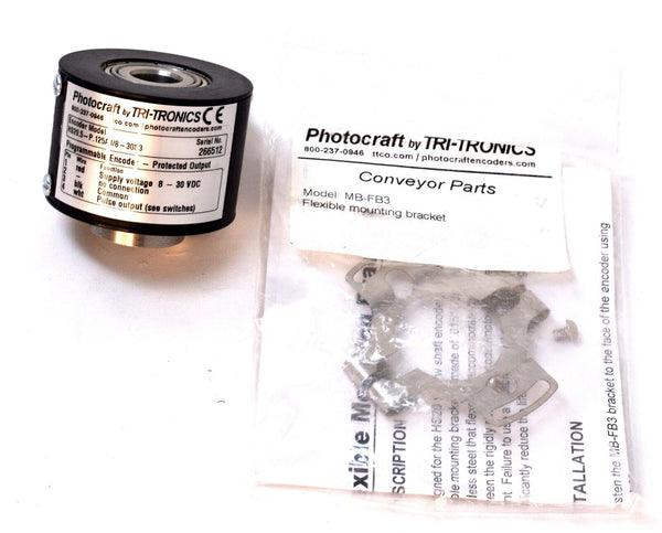 Photocraft Tri-Tronics HS20.5-P.125AJ/8-30S3 Prgrmble HS20 Hollow Shaft Encoder