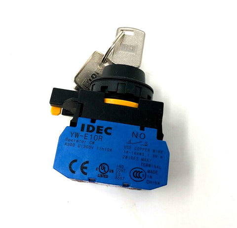 IDEC 3-Position Key Operated | Selector Switch, 22mm | IDEC CW1K-3HE21N1 Type 4
