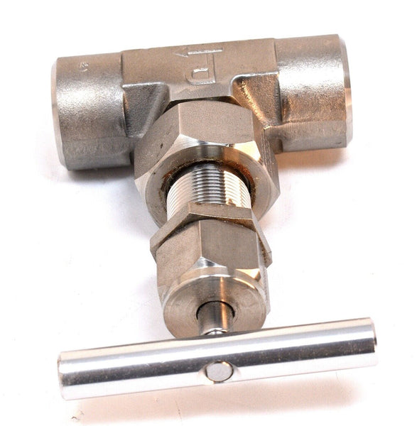 PARKER 8F-U12LR-G-SS Union Bonnet Valve 1/2" Stainless Steel