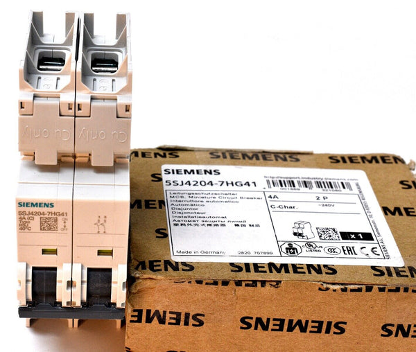 SIEMENS 5SJ4204-7HG41 5SJ4204-7HG41 Miniature Circuit Breaker 4 A, 2 Poles