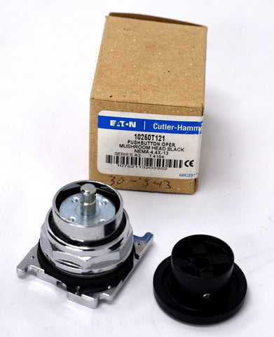 New! Eaton  CUTLER HAMMER 10250T-121 PUSHBUTTON OPERATOR Black 10250T121