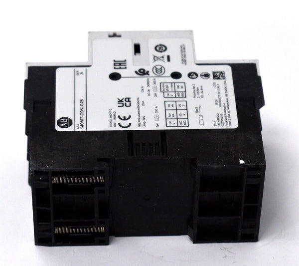 ALLEN-BRADLEY 140MT-D9N-C25 Motor Protector Circuit Breaker DIN Rail Mounting