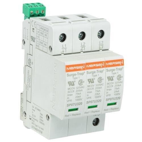 MERSEN STP480D07M Surge Protection Device 480 VAC Delta, 3 Ph, IP20