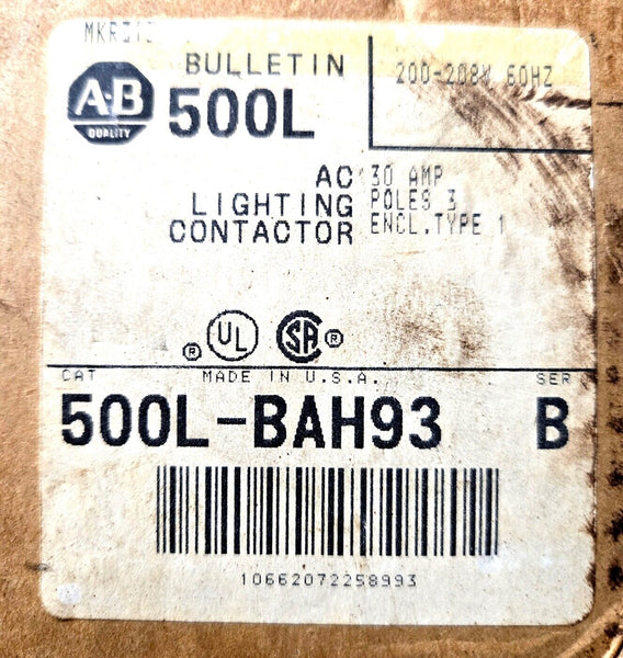 Allen-Bradley, 500L-BAH93 Bulletin 500L