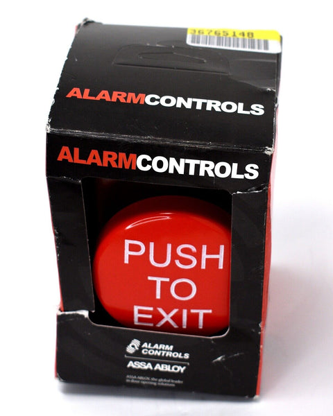 ALARM CONTROLS TS-60 Red Engraved Push to Exit Button 10A 125-250VAC