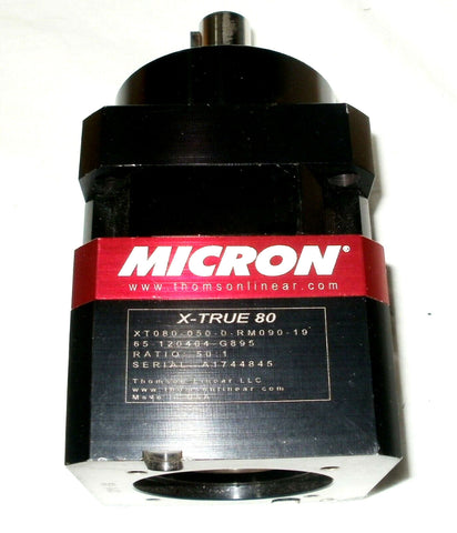 Micron X-True 80 Gearbox XT080-050-0-RM090-19 65-120404-G895 THOMSON INDUSTRIES