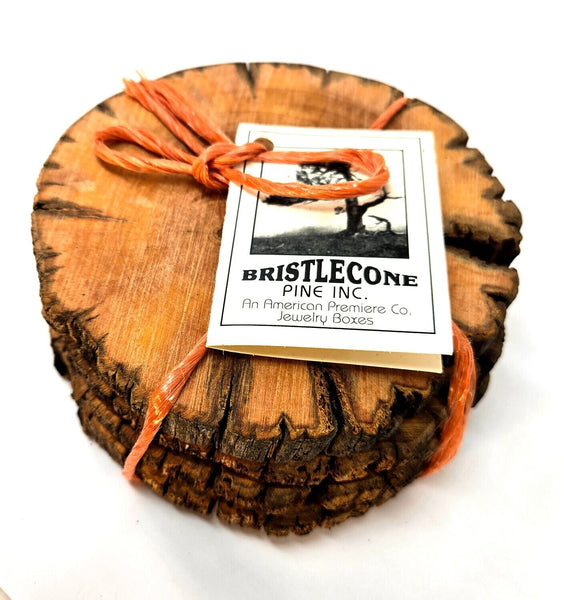 Bristlecone Pine Drink Coasters Set of 4 Handcrafted Wood Hundreds of Years Old