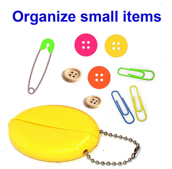 Made in USA Oval Squeeze Purses 5 New Units | Holds Small Items - Coins - Keys