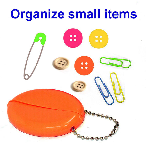 Made in USA Oval Squeeze Purses 5 New Units | Holds Small Items - Coins - Keys