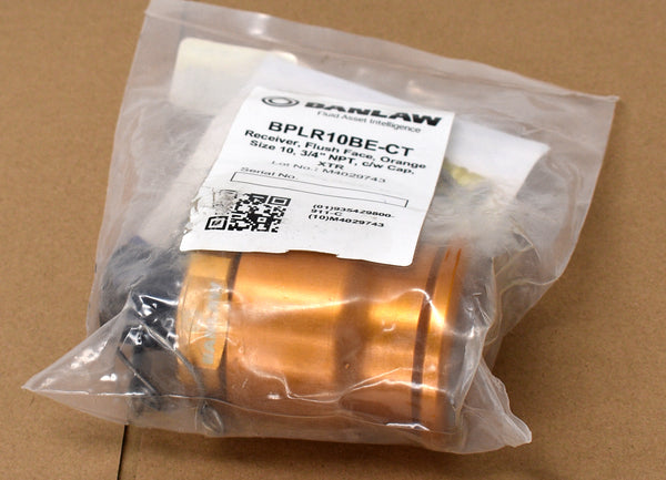 Banal BPLR10BE-CT Receiver Flush Face Orange 10, 3/4" NPT c/w Cap New