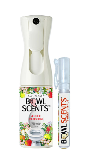 Bowl Scents Toilet Spray 5 oz Home or Office + Travel unit | Prevents Poop Smell