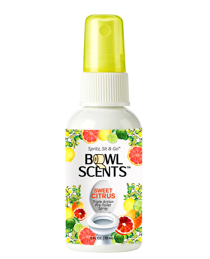 Bowl Scents Toilet Spray 2 oz mini | Prevents Nasty Poop Smell - Traps odor in the Bowl