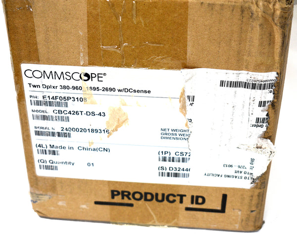 COMMSCOPE CBC426T-DS-43 Twin Diplexer E14F05P3108