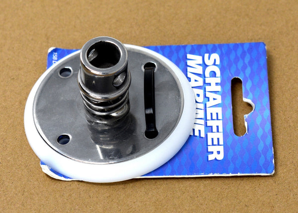New SCHAEFER 2 7/8" X 1 1/2" Deck Plate Sail 504-02 Sailboat Sailing 5 Series