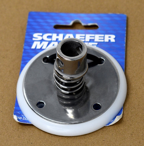 New SCHAEFER 2 7/8" X 1 1/2" Deck Plate Sail 504-02 Sailboat Sailing 5 Series