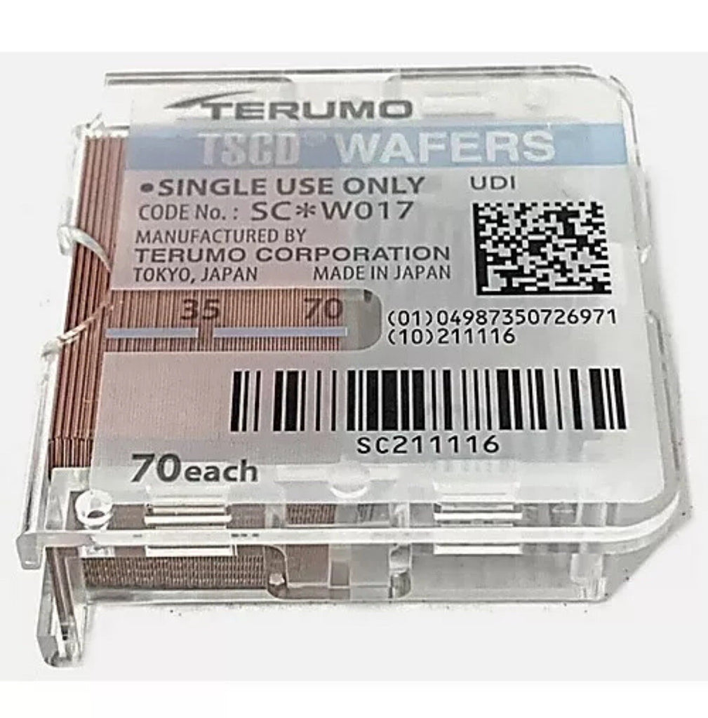 New Terumo TSCD REF SC*W017 Wafers 1 Cartridge (70 Pieces Wafers)