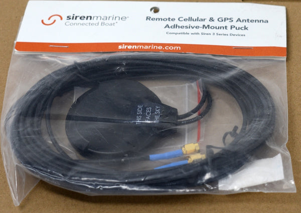 New SIREN MARINE REMOTE CELLULAR & GPS ANTENNA ADHESIVE MOUNT SM-ACC3-RCGA-PUCK