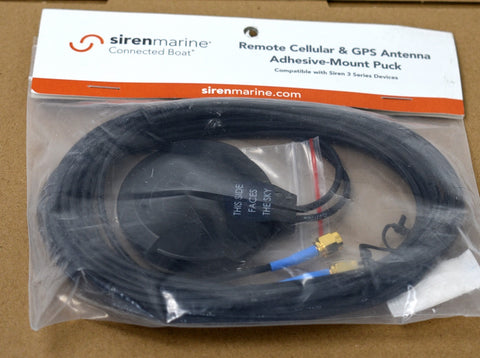 New SIREN MARINE REMOTE CELLULAR & GPS ANTENNA ADHESIVE MOUNT SM-ACC3-RCGA-PUCK