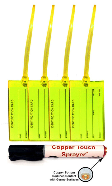4 Luggage Tags Made in USA, Popular Colors | Plus New Copper Touch Sprayer