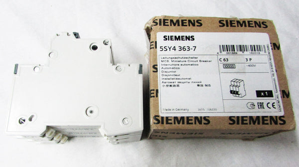 Siemens 5SY4 363-7 MCB Miniature Circuit Breaker