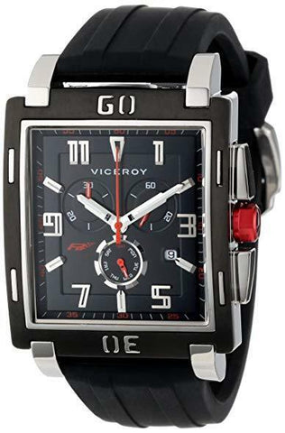 Viceroy Men's 47719-55 Falonso | Black and Red Interchangeable Rubber Band
