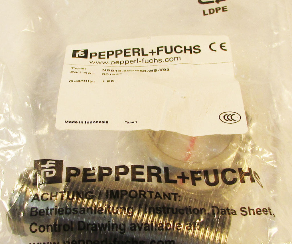 Pepperl+Fuchs NBB10-30GM50-WS-V93 Inductive Sensor