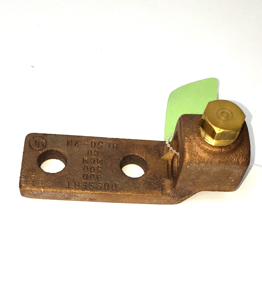 ILSCO HL50-2N Mechanical Lug, 2 Hole, 300-500 Kcmil, Bronze.