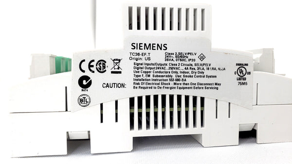 Siemens TC36-EF.T | Class 2 SELV / PELV 24V-50/60 Hz | 35VA 0T50C, IP20