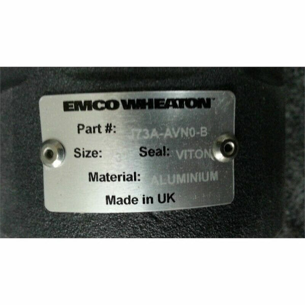 Emco Wheaton J73A-AVN0-B  Aluminum Dry Break Adaptor w/ Buna Seals - 3" Inch