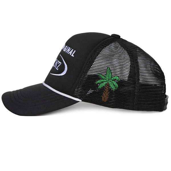 Brinz Hat Outdoor Fishing Baseball Trucker Mesh Cap Adjustable SnapBack PalmTree