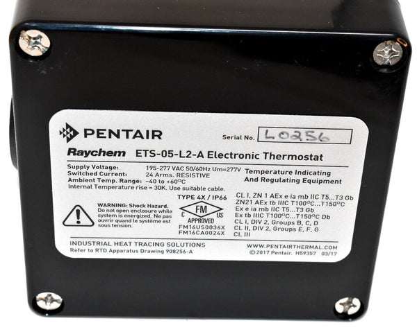 Pentair Raychem ETS-05-L2-A | Electronic Thermostat | Surface Sensing