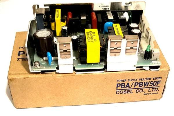 Cosel PBW50F-36 Power Supply PBA/PBW Series-RoHS | 36V 1.4A -AC 100-240V 50-60Hz