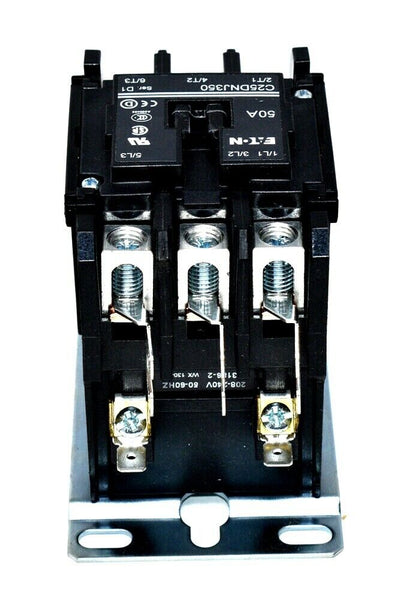 Eaton C25DNJ350 Type D Frame Definite Purpose Contactor | 3 Pole SERIES E1