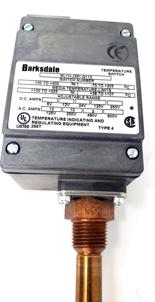 Barksdale ML1H-J351-Q113 Temperature Switch