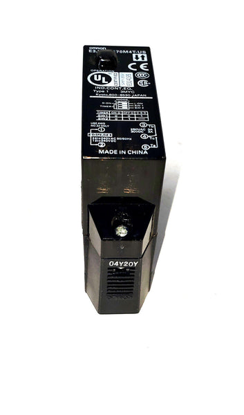 Omron E3JM-DS70M4T-US Photoelectric Sensor, 2.3ft Max Range, 12-240VDC