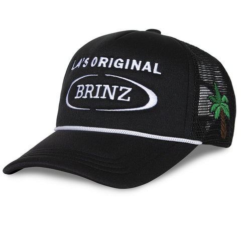 Brinz Hat Outdoor Fishing Baseball Trucker Mesh Cap Adjustable SnapBack PalmTree