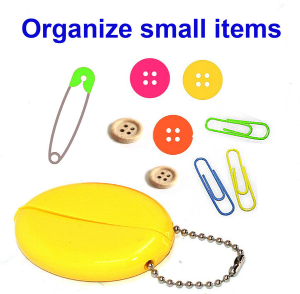 Oval Squeeze Purses Made in USA | 100 unit pack Organizes small items and coins