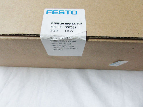 Festo DFPB-20-090-S5-F05 Pneumatic Rotary Actuator, E455 Series, 90°, 116 PSI