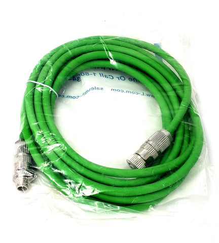 L-COM TRGPA405-5M 5m Sensor Cable, M12 Plug, M12 Receptacle, 4 Position
