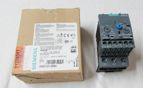 Siemens 3RB3123-4RB0 Sector Overload Relay, Adjustable Current Range:0.1-0.4Amps