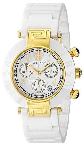 Versace Women's 95CCP1D497 SC01 Reve Chronograph MOP Date CERAMIC Band Watch